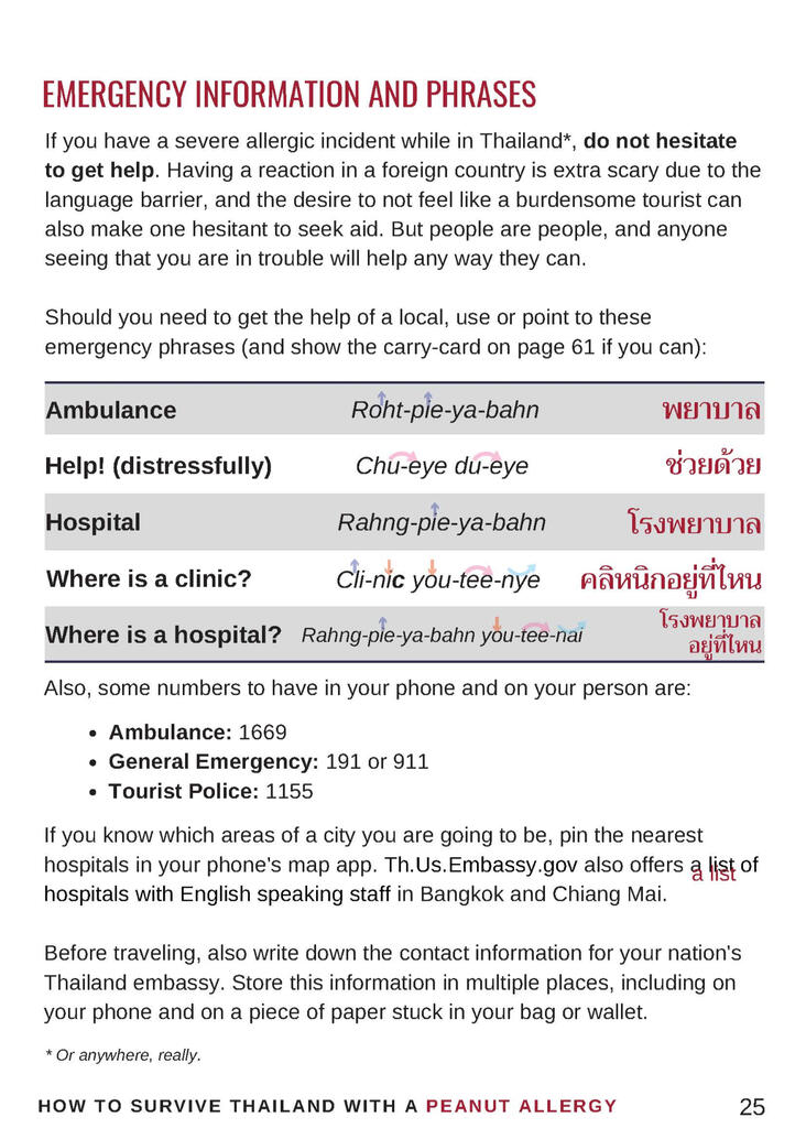 Emergency information Emergency information